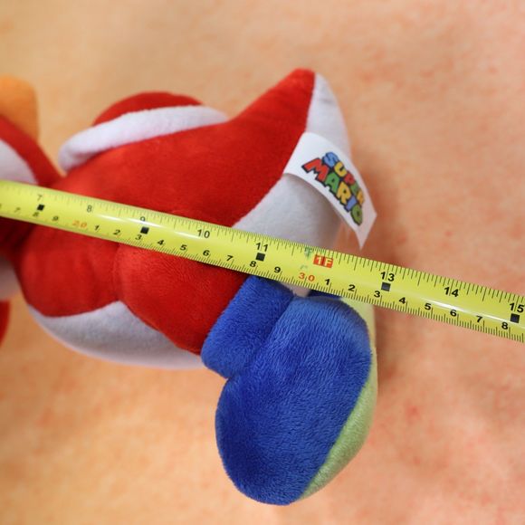 Nintendo Super Mario Red Yoshi 14" Stuffed Toy Plush Size Medium - Picture 9 of 11